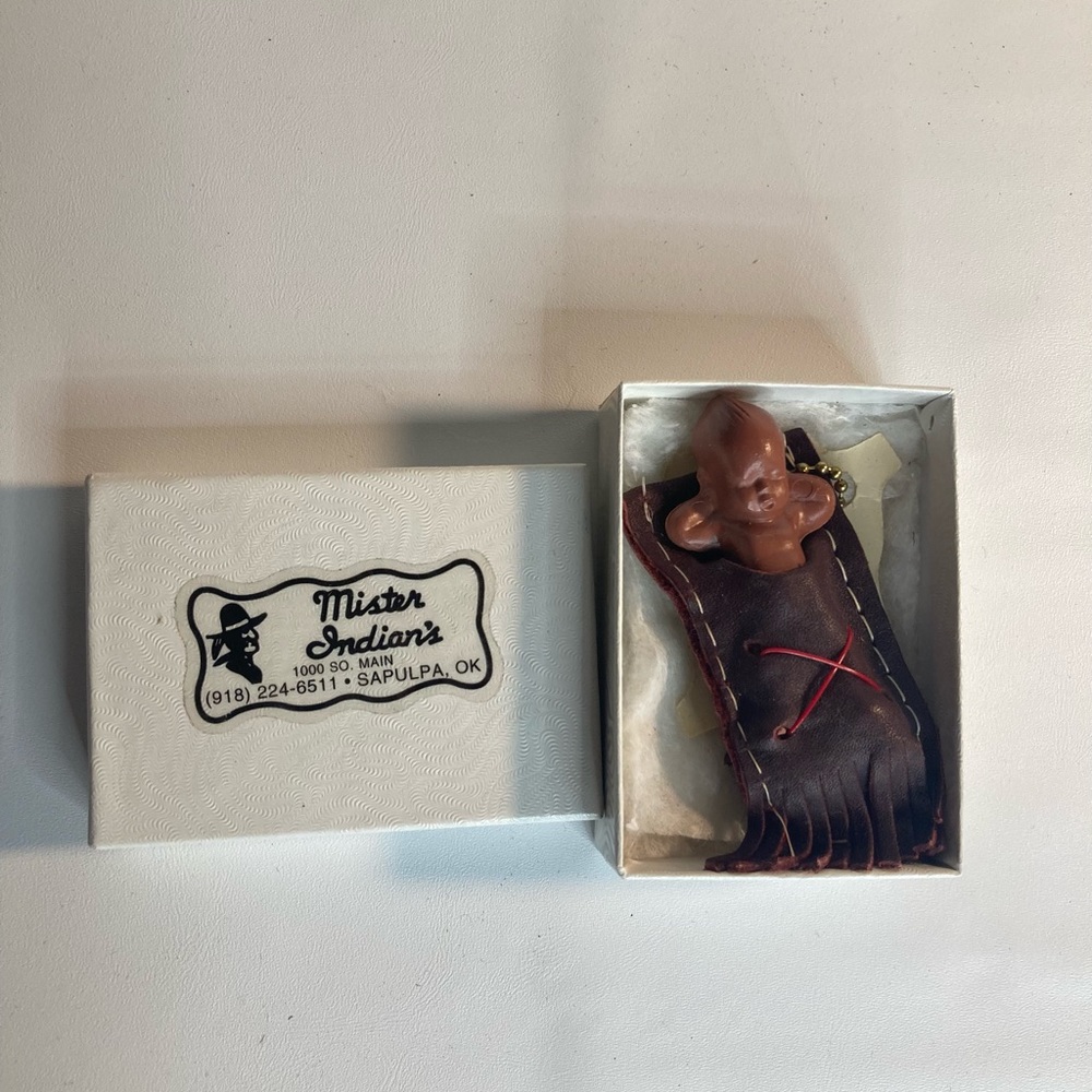 Mister Indians baby in blanket key chain